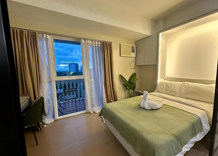 アパートホテル Sunset View In Venice Grand Canal Mall Suite, Pet Friendly, Walking Distance To Venice Mall, 5 Mins Away To Bgc